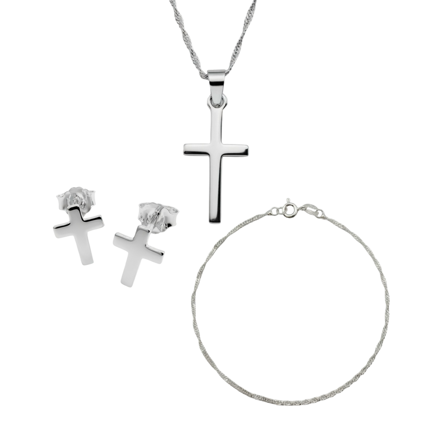 Cross Set Sterling Silver 925