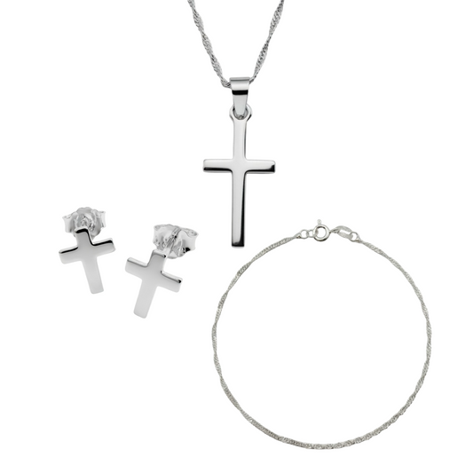 Cross Set Sterling Silver 925