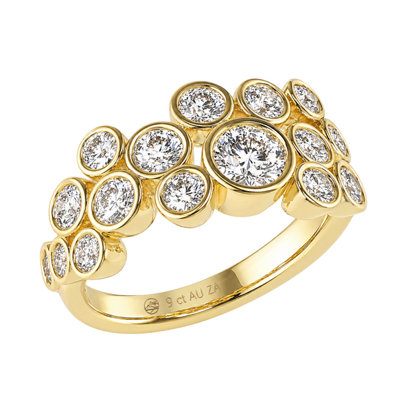 Bubbling Cluster Band Ring