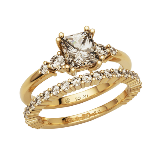 The Victoria-Square Bridal Set