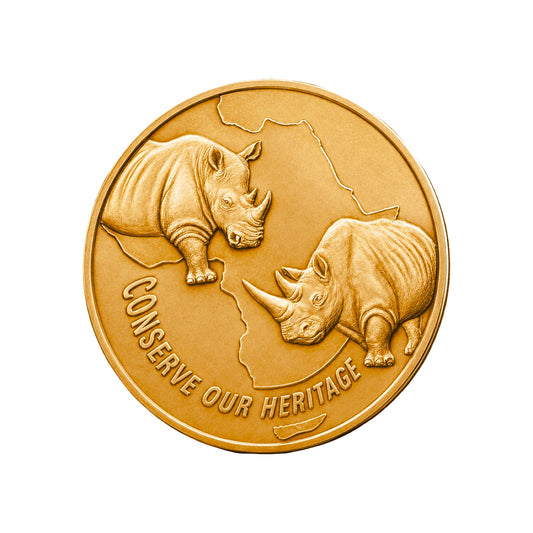 1 Oz Rhino Heritage Gold Coin
