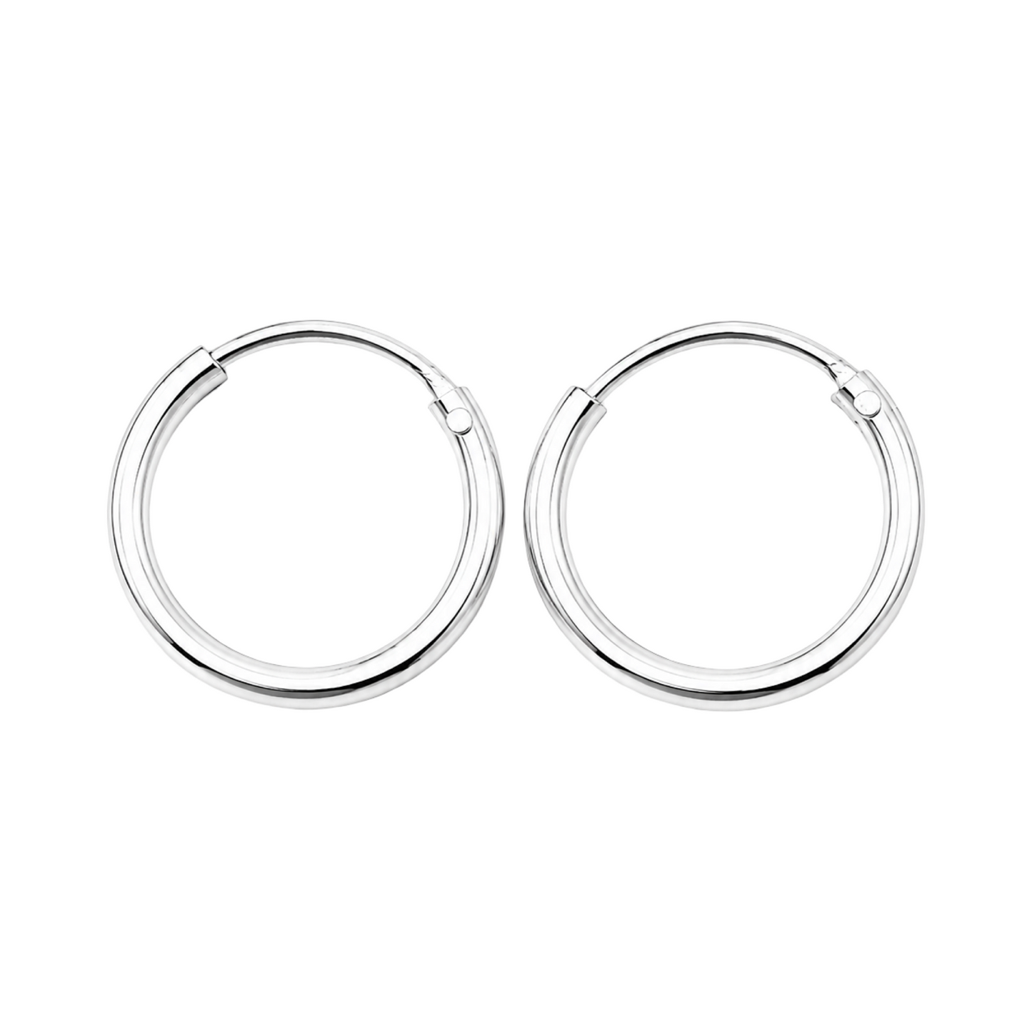 Premium Small (12mm) Sleeper Earrings Sterling Silver 925