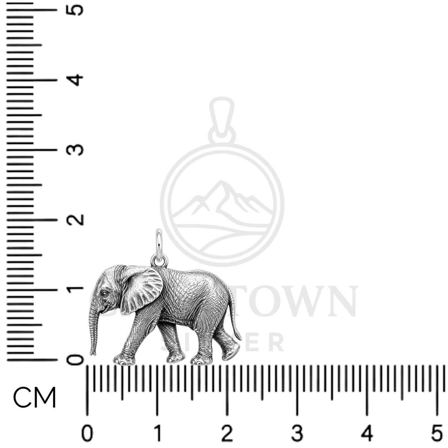 Handcrafted Elephant Calf Pendant