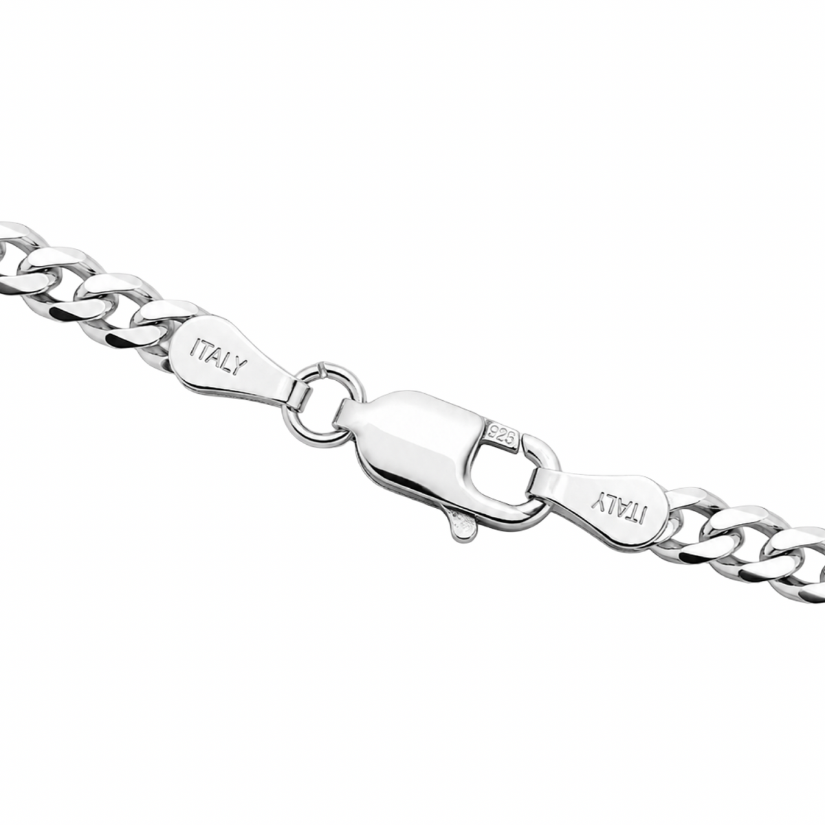 Classic Curb Link Chain Sterling Silver 925