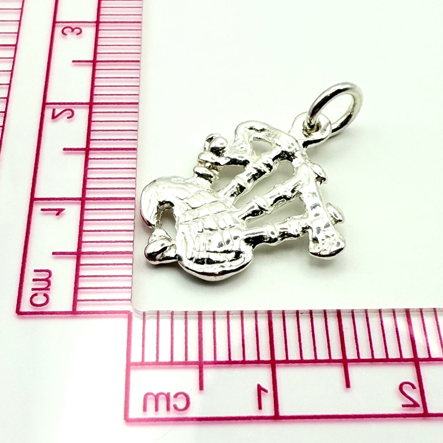 925 Sterling Silver Bagpipes Charm