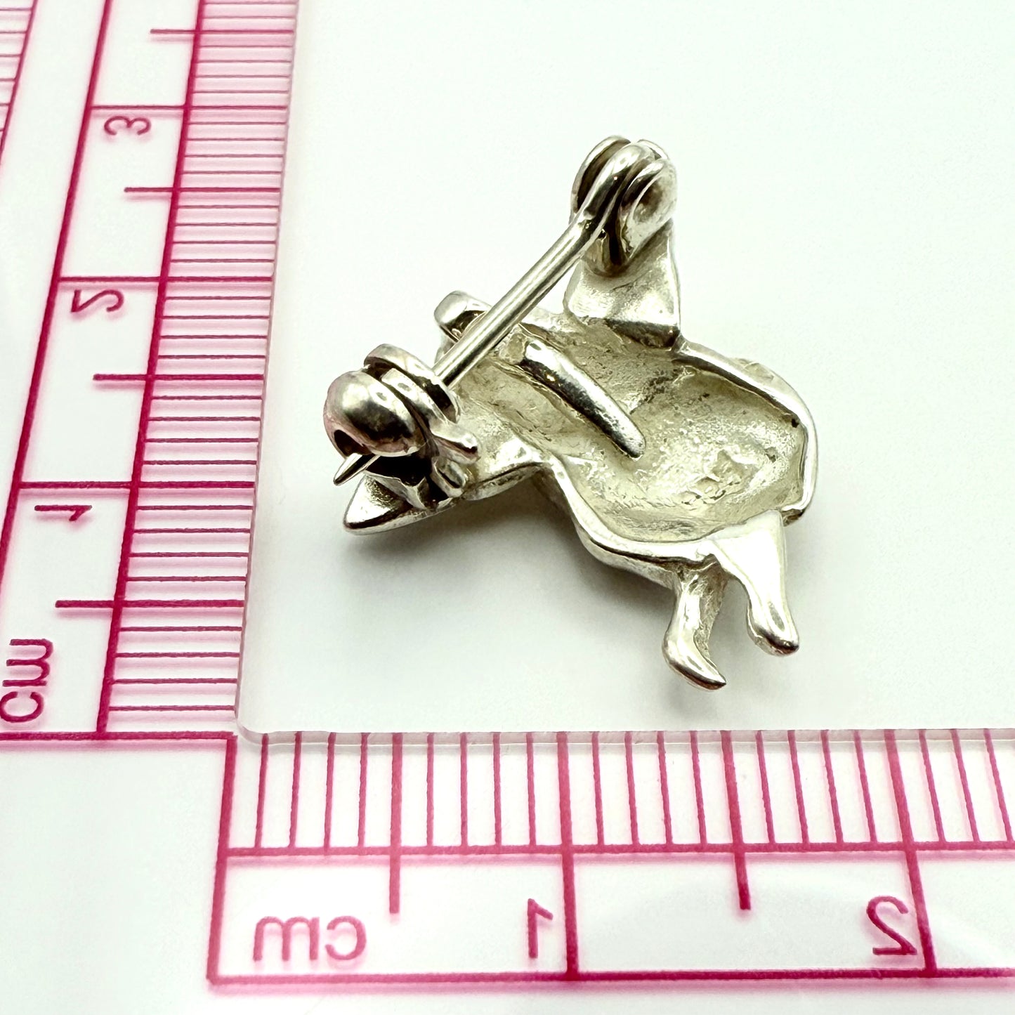 925 Sterling Silver Heart Angel Broach