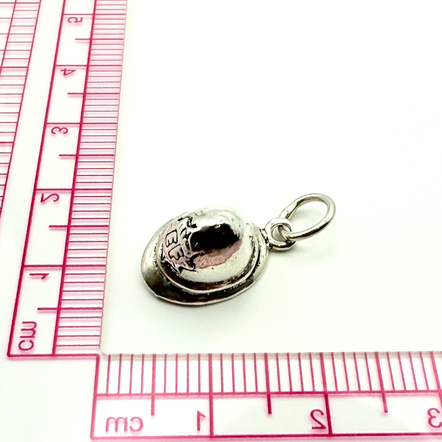 925 Sterling Silver Firefighter Hat Charm