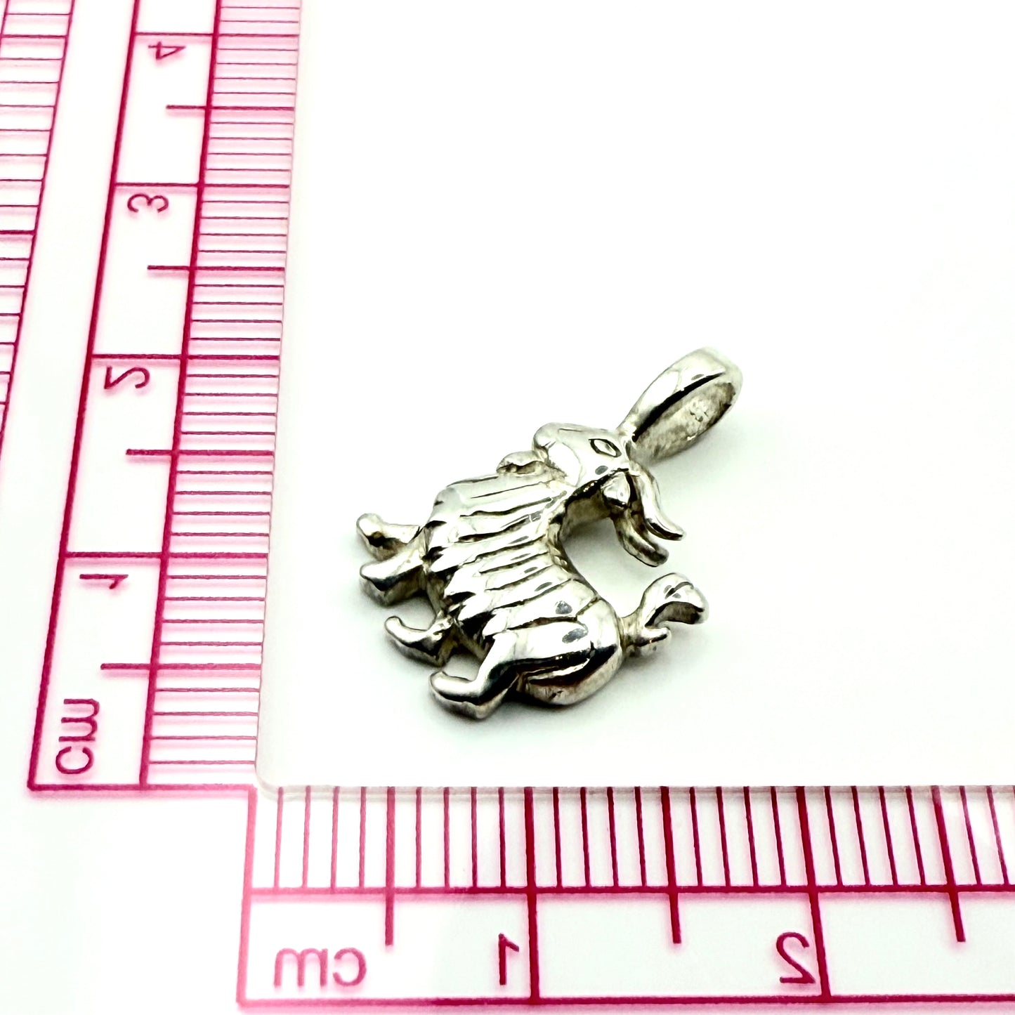 925 Sterling Silver Goat Pendant