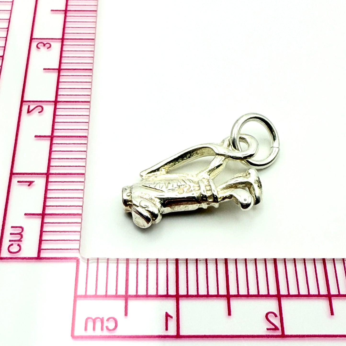 925 Sterling Silver Golf Clubs Charm