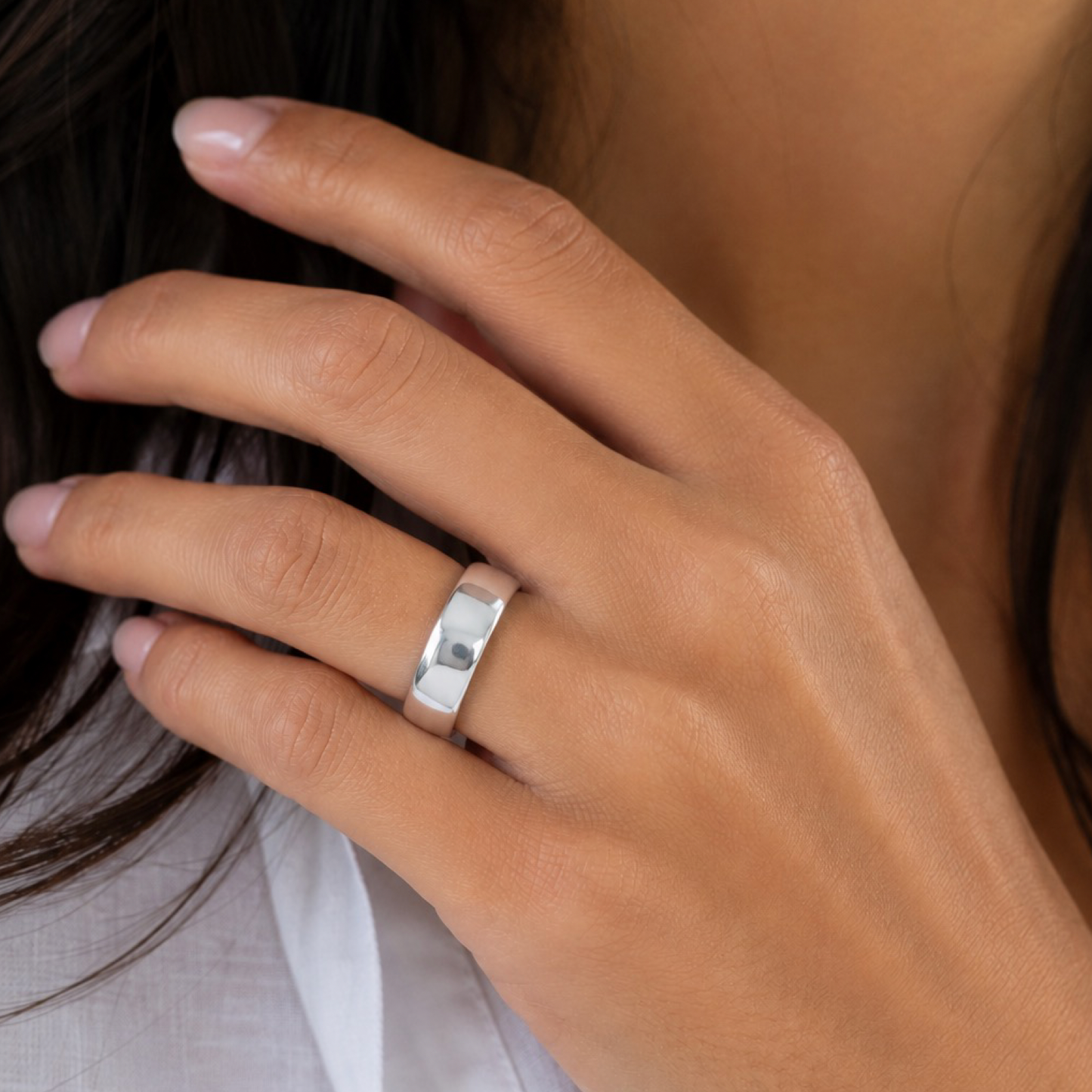 Premium 5mm Plain Band Ring Sterling Silver 925