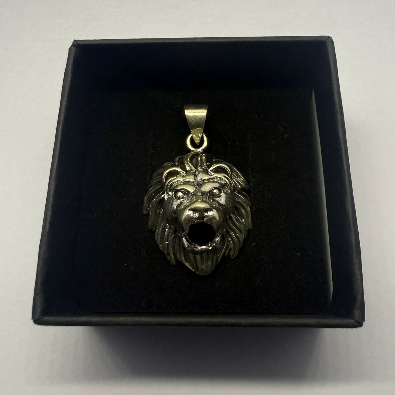 Lion Head Sterling Silver 925 Pendant