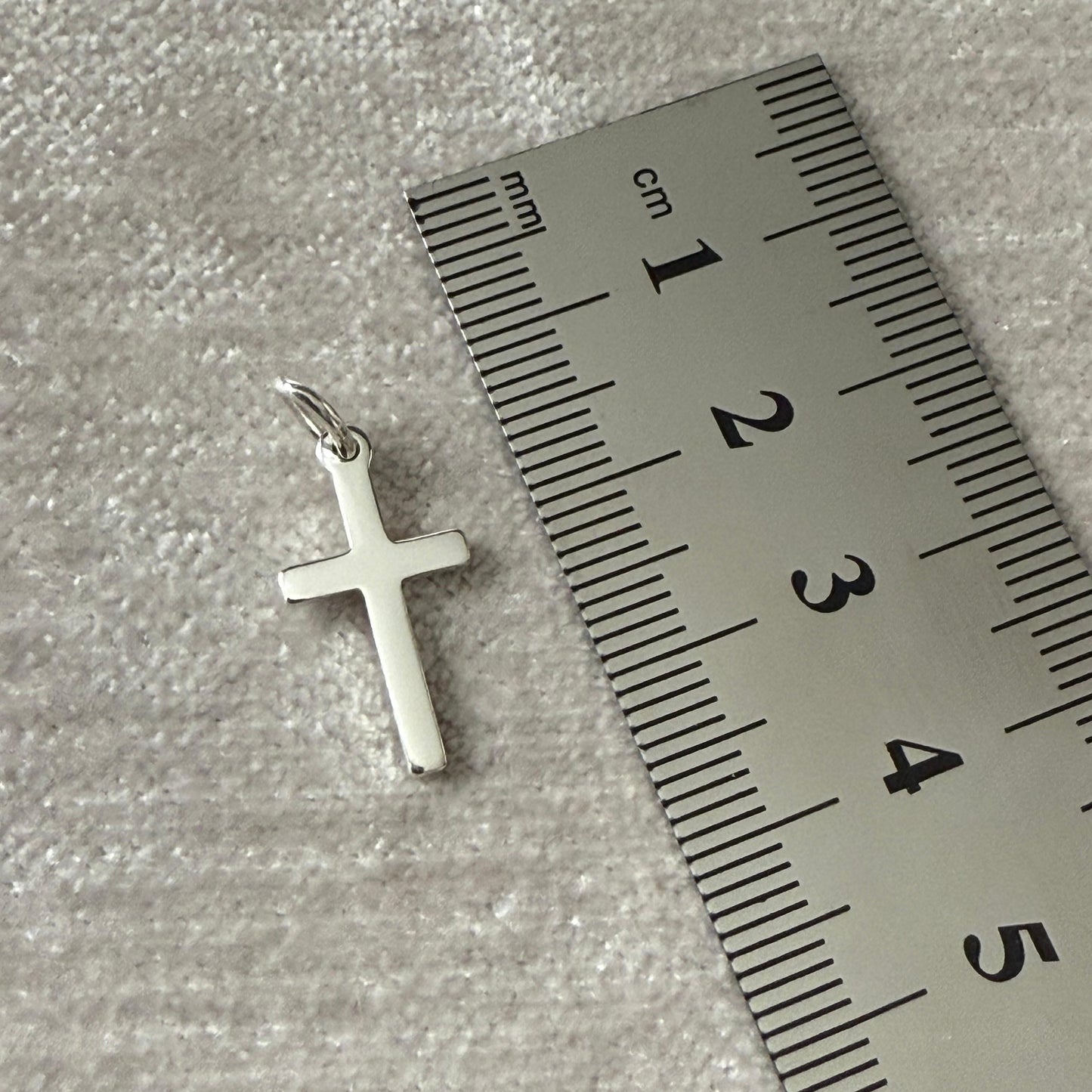 Small Plain Cross Sterling Silver 925