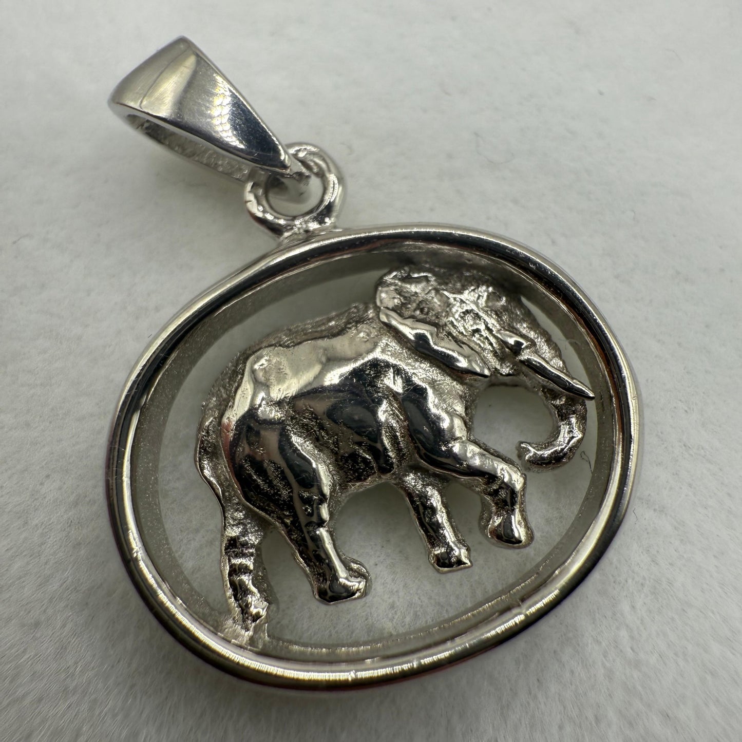 Large Elephant Sterling Silver 925