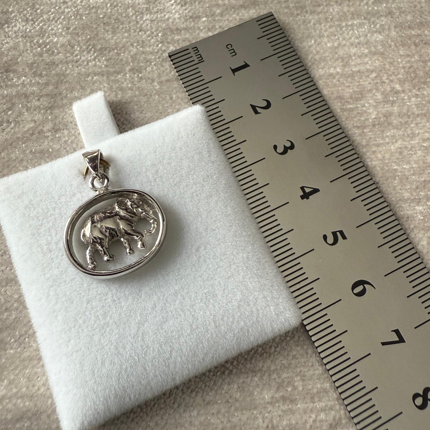 Large Elephant Sterling Silver 925