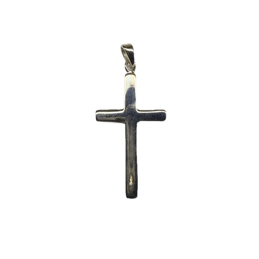 Large Plain Cross Sterling Silver 925