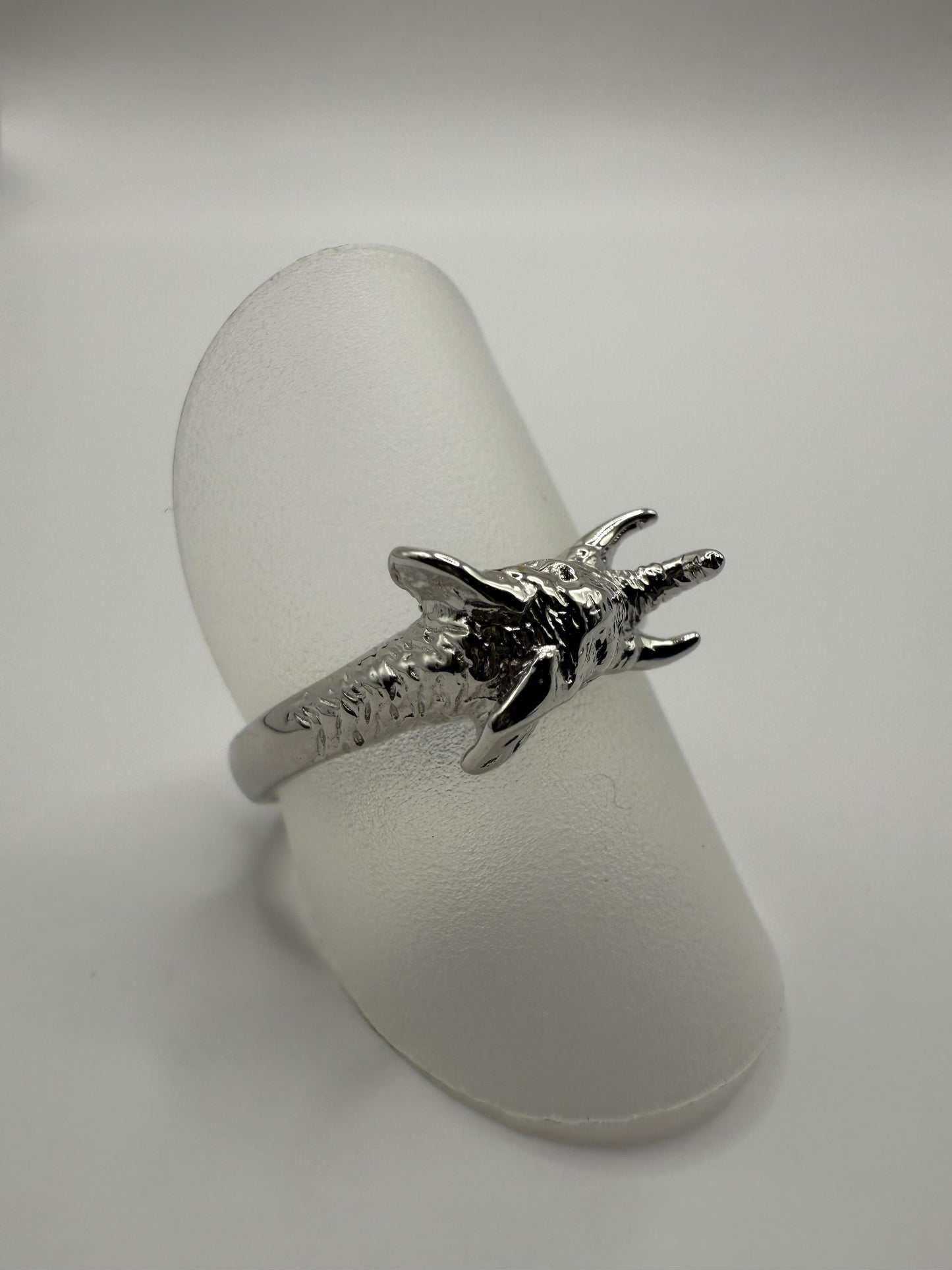 Elephant Head Ring Sterling Silver 925