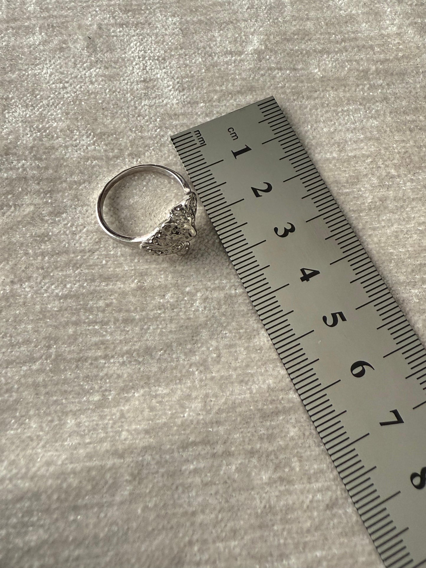 Elephant Head Ring Sterling Silver 925