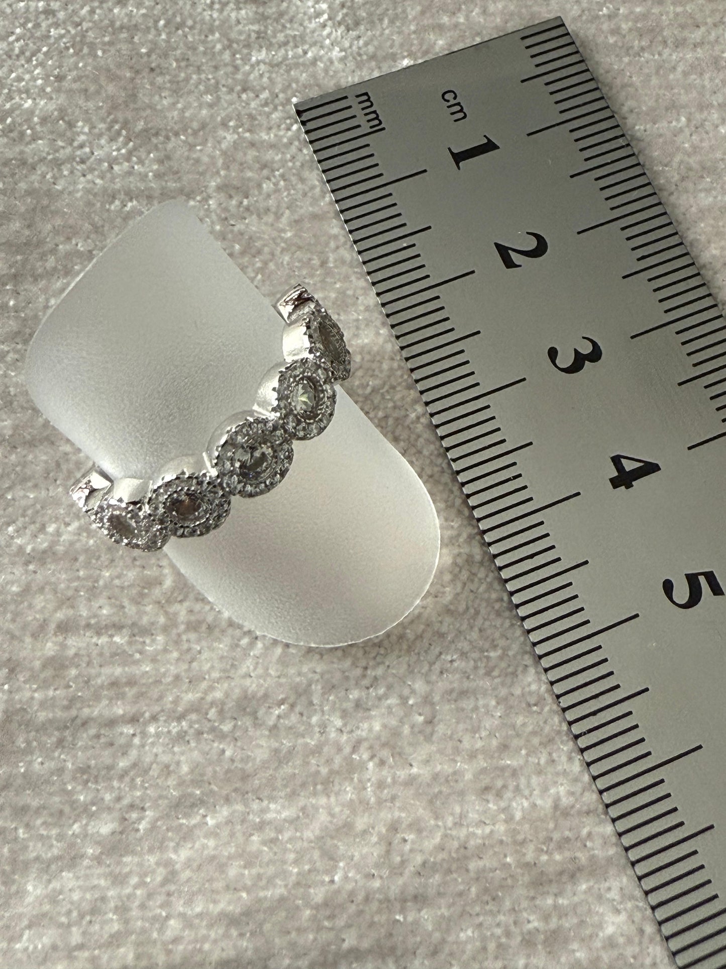 Cubic Zirconia Ring Sterling Silver 925