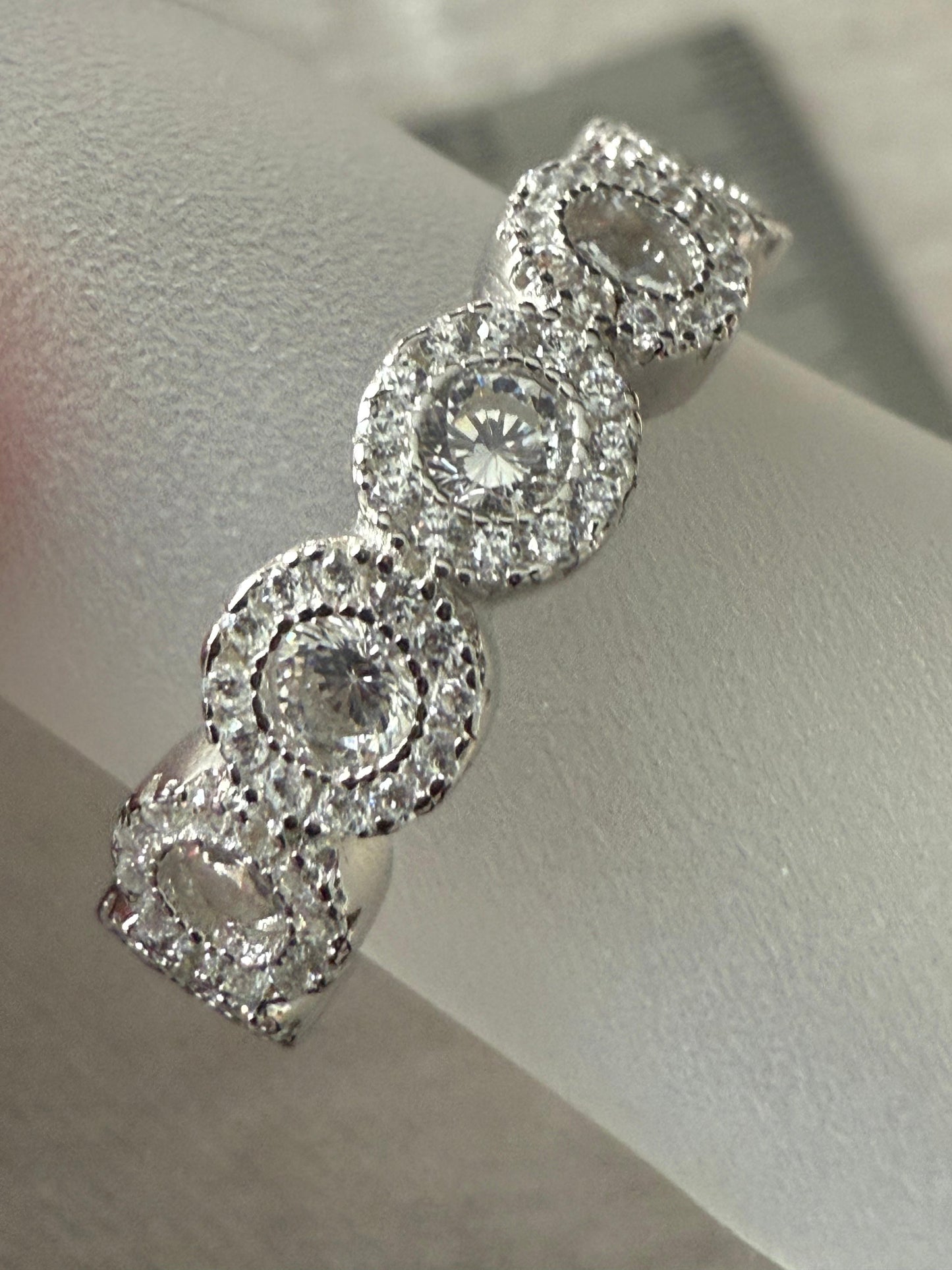 Cubic Zirconia Ring Sterling Silver 925