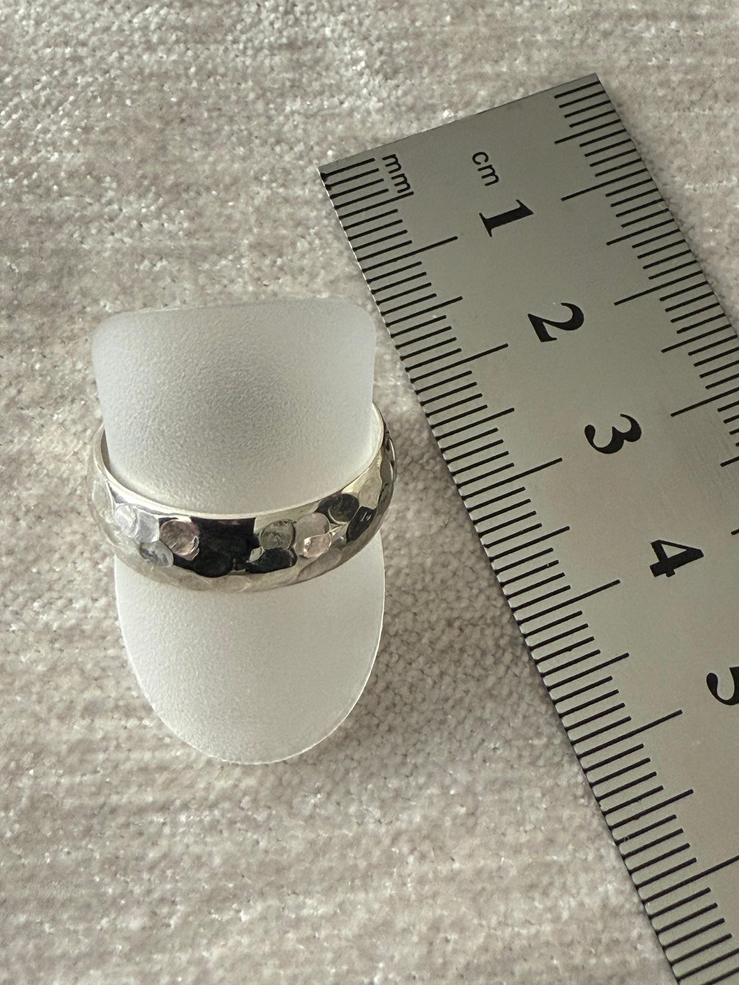 Hammered Ring Sterling Silver 925