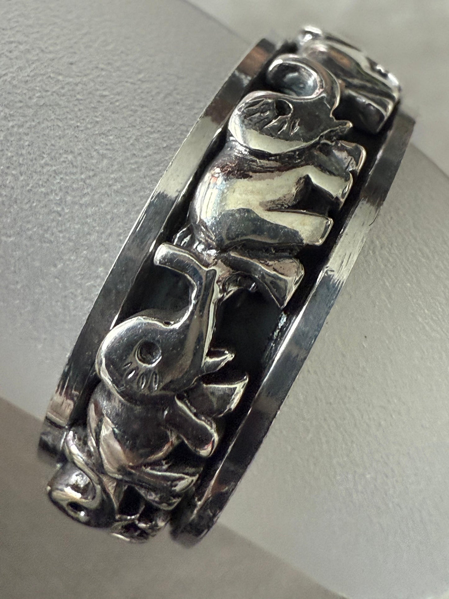 Spinning Elephant Ring Sterling Silver 925