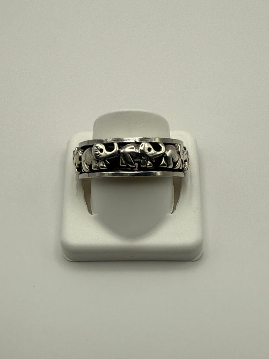 Spinning Elephant Ring Sterling Silver 925