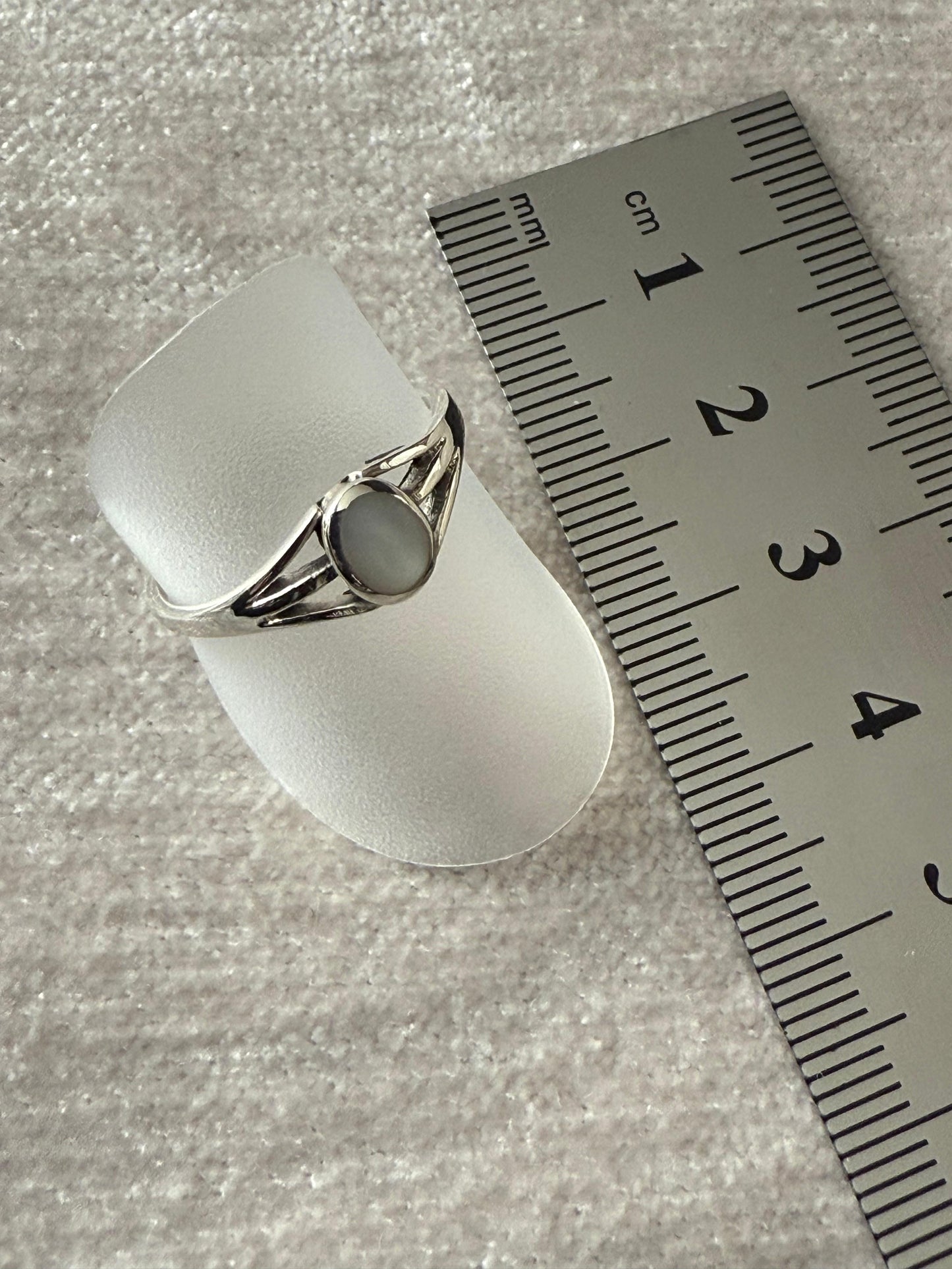 Vintage Modern Style Ring Sterling Silver 925