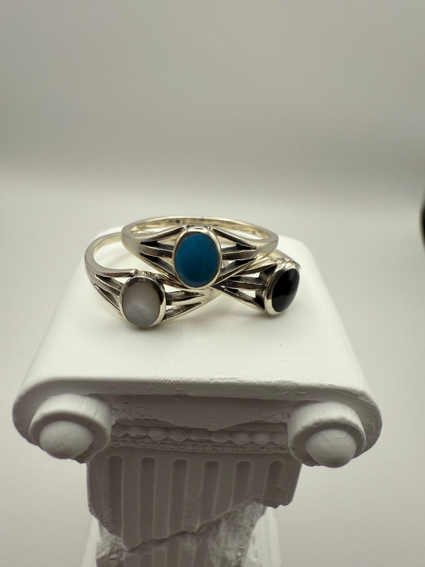 Vintage Modern Style Ring Sterling Silver 925
