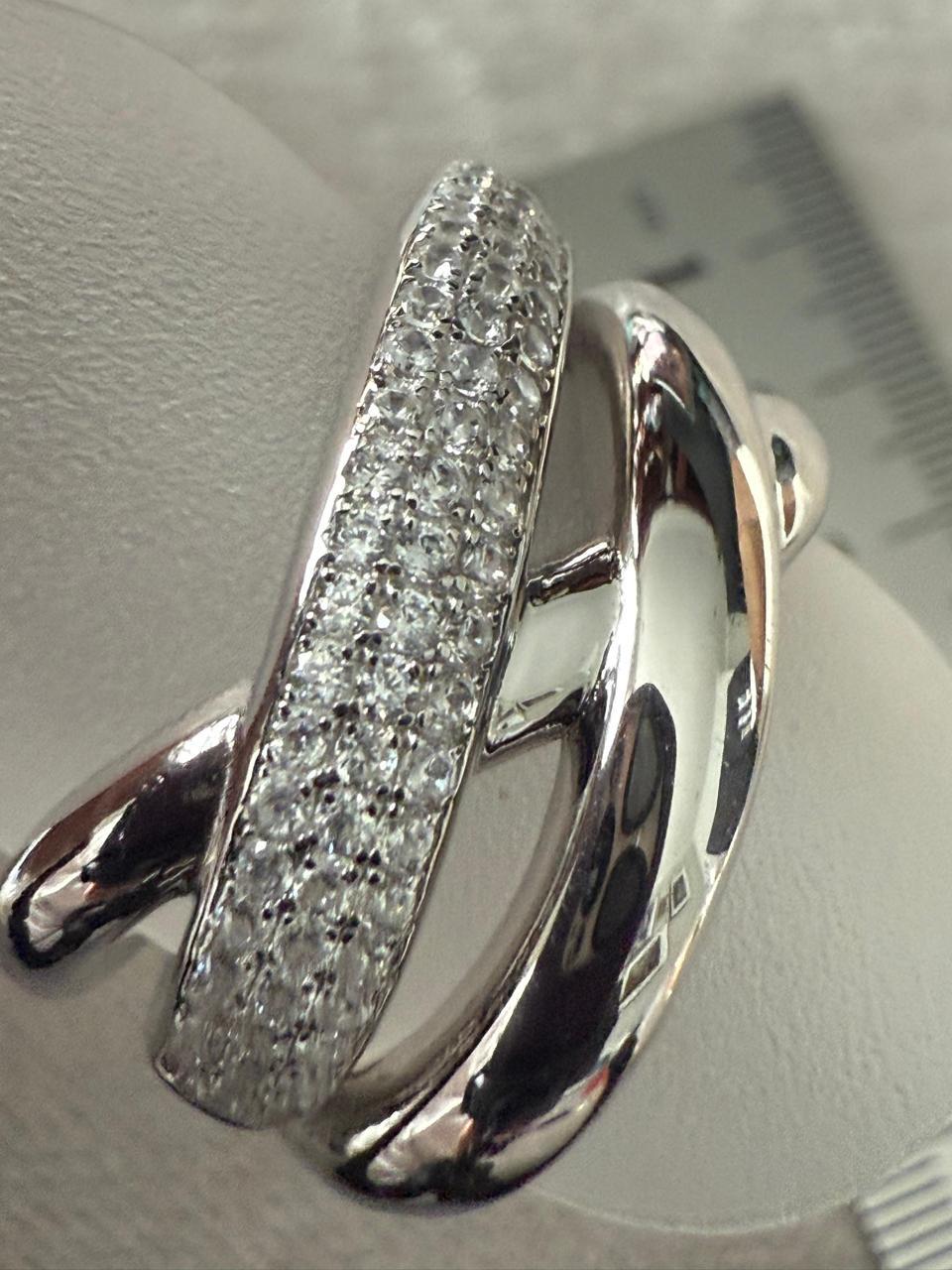 Bold Cubic Zirconia Ring Sterling Silver 925