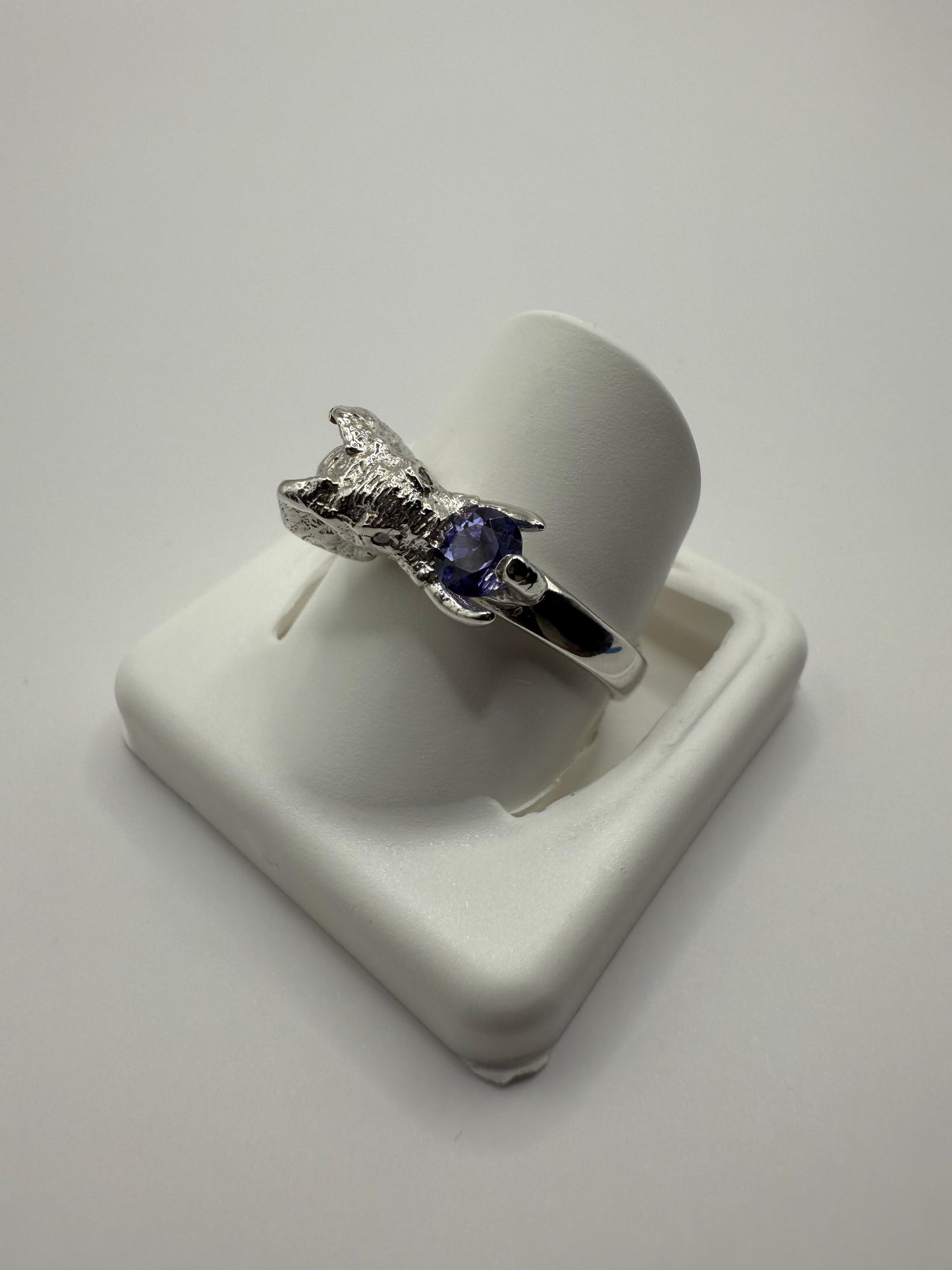 Tanzanite Elephant Ring Sterling Silver 925