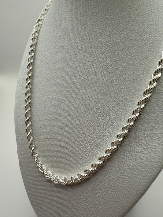 Sterling Silver Rope Chain 55 cm | 3 mm | 12 g