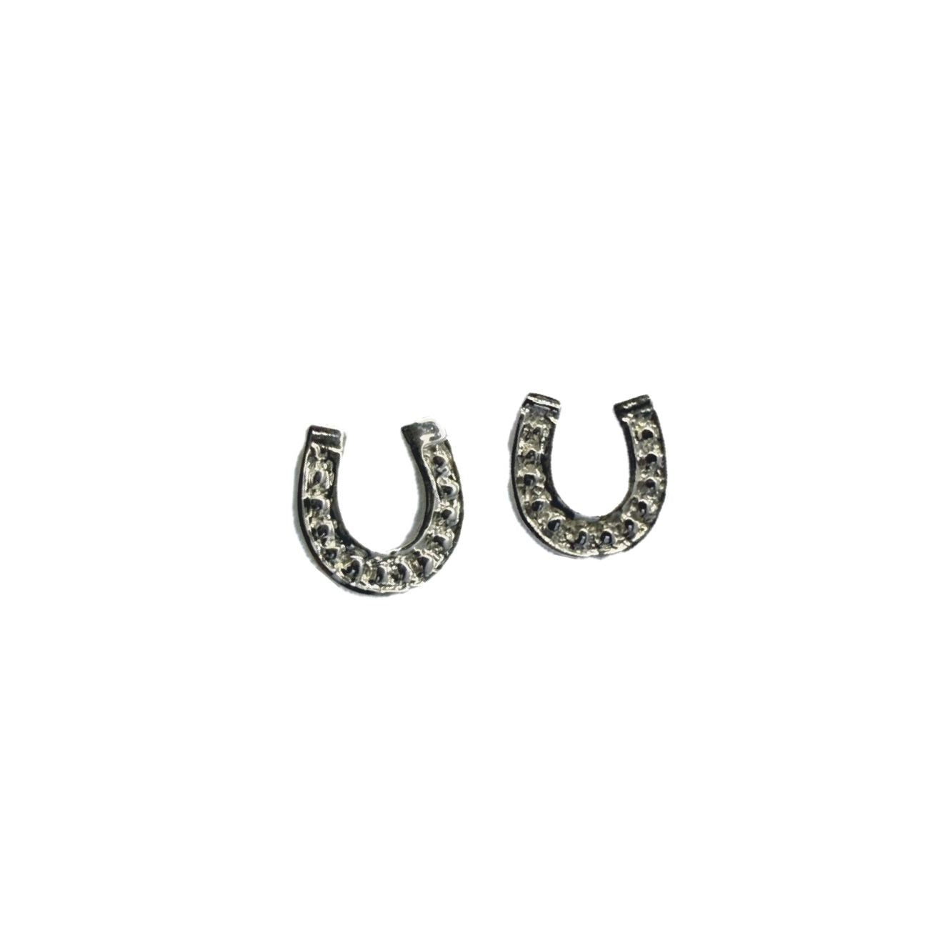 Horse Shoe Earrings Sterling Silver 925
