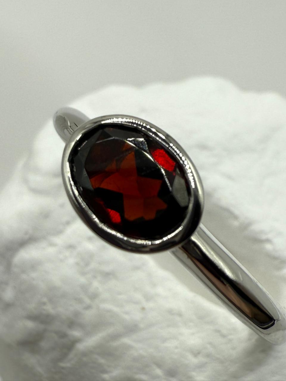 Garnet Gemstone and Solid Sterling Silver 925 set