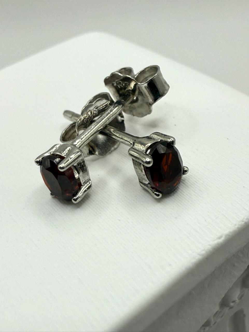 Garnet Gemstone and Solid Sterling Silver 925 set