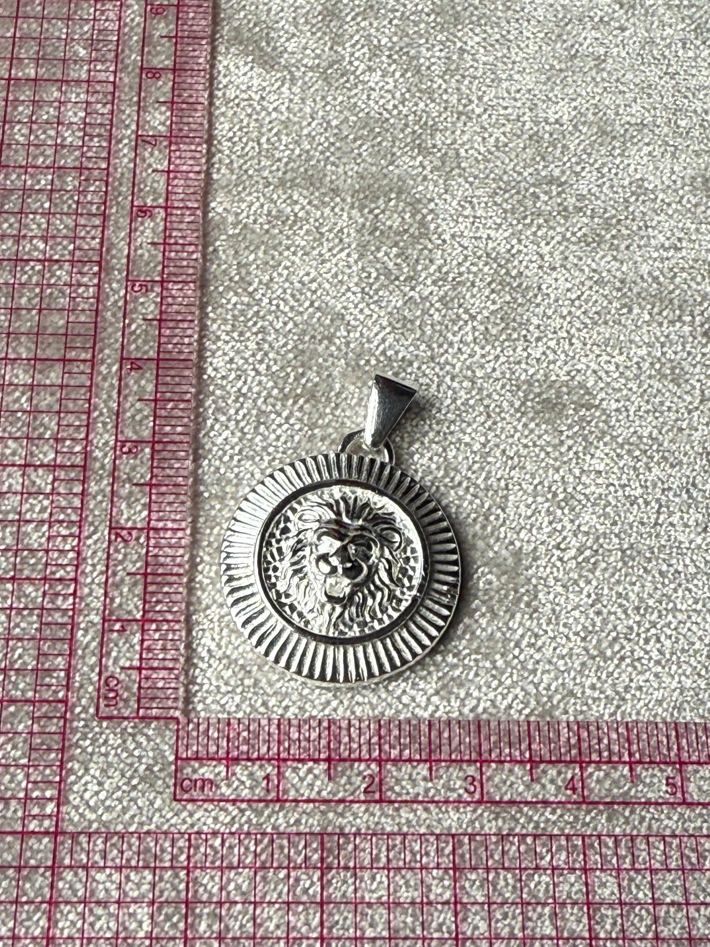 Lion Disc Pendant
