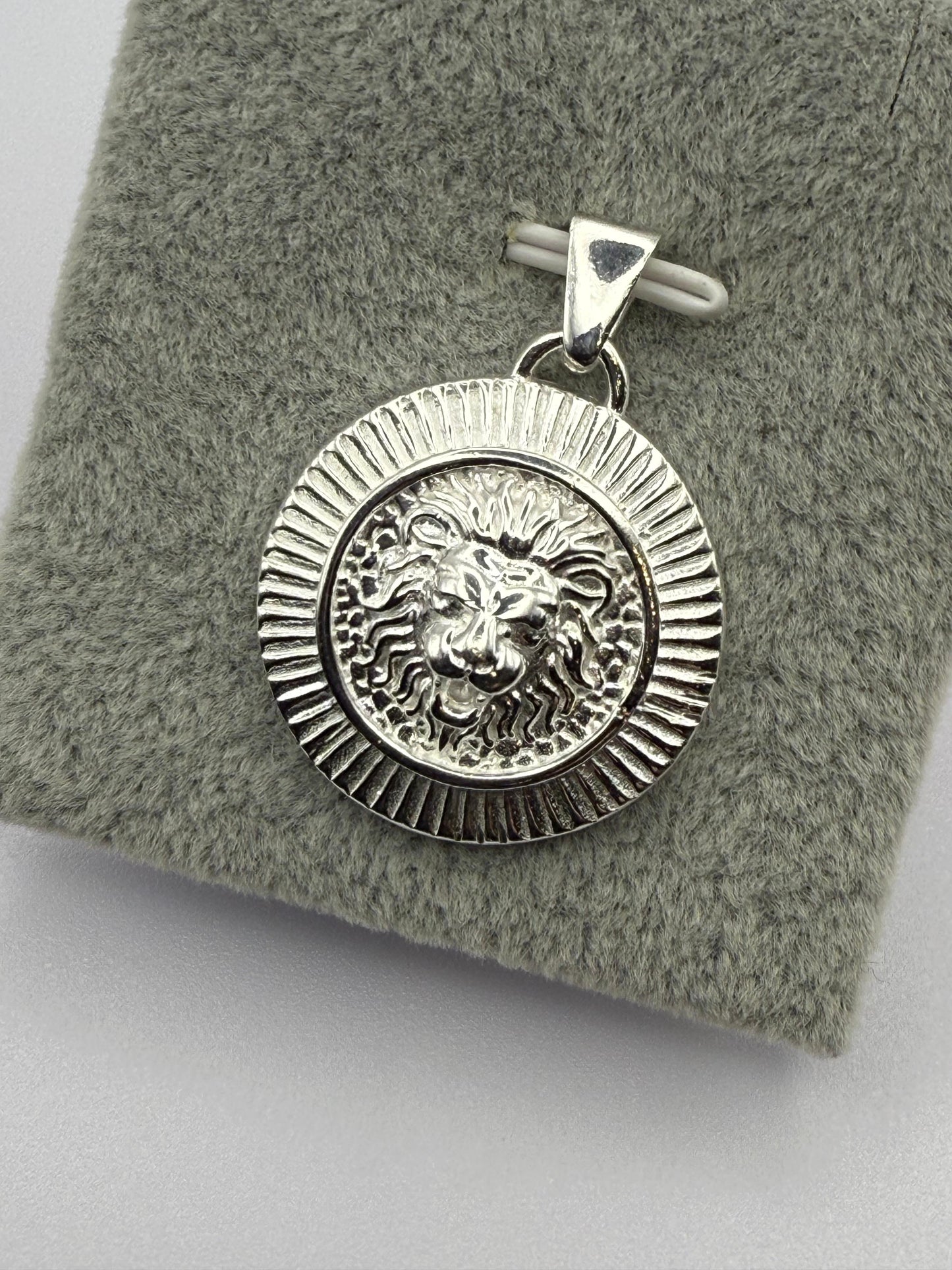 Lion Disc Pendant
