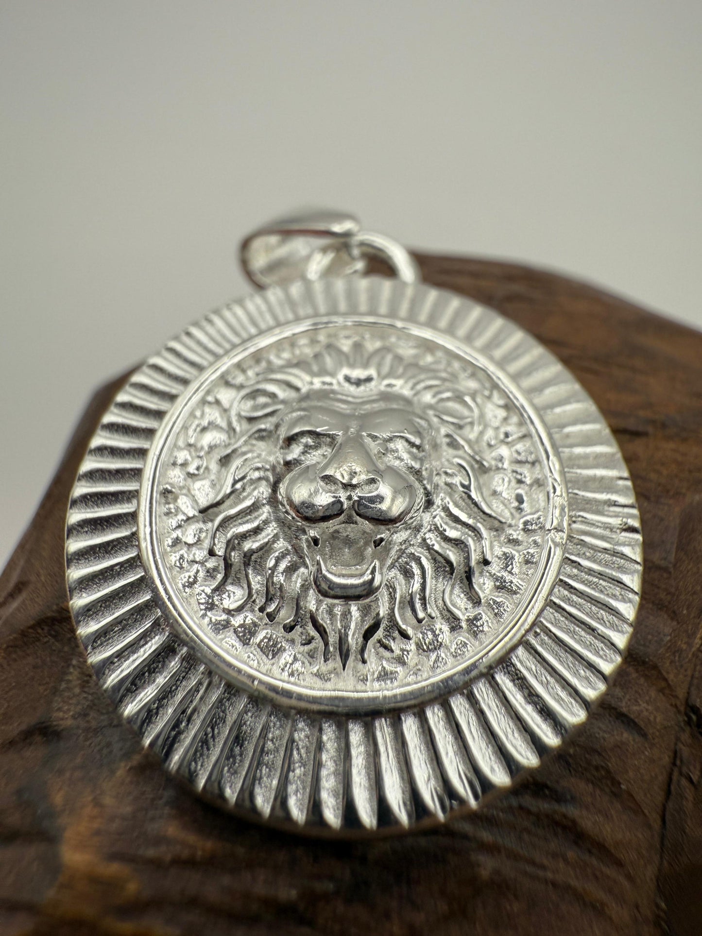 Lion Disc Pendant