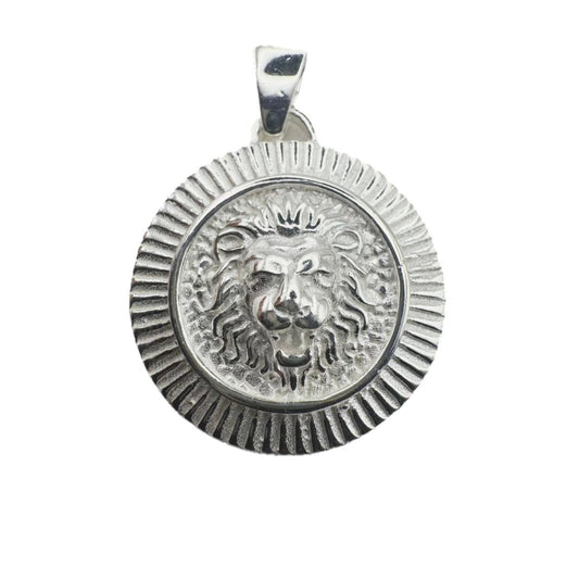 Lion Disc Pendant