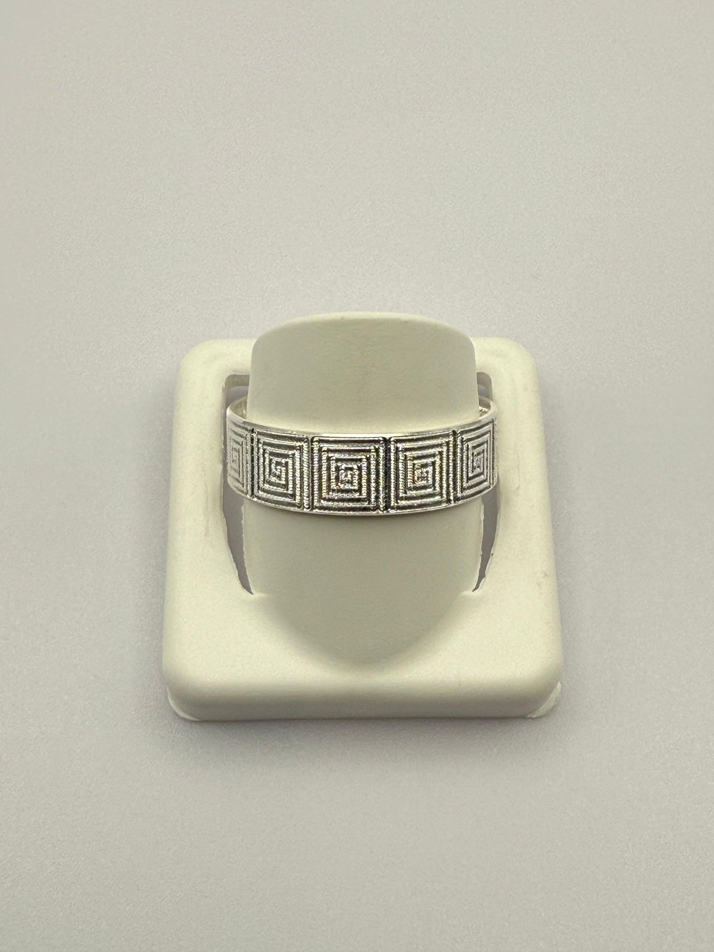 Gents Fancy Band Ring Sterling Silver 925