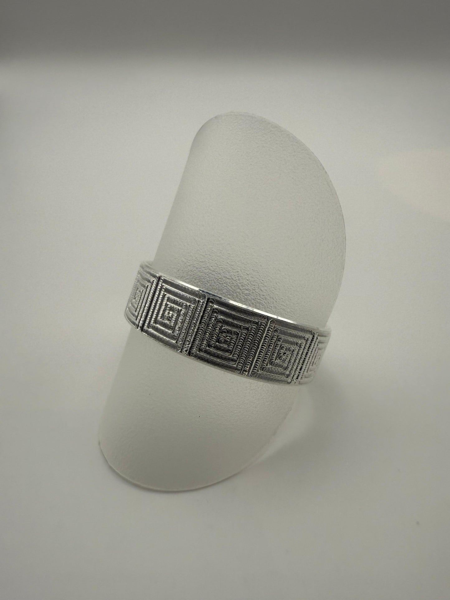 Gents Fancy Band Ring Sterling Silver 925