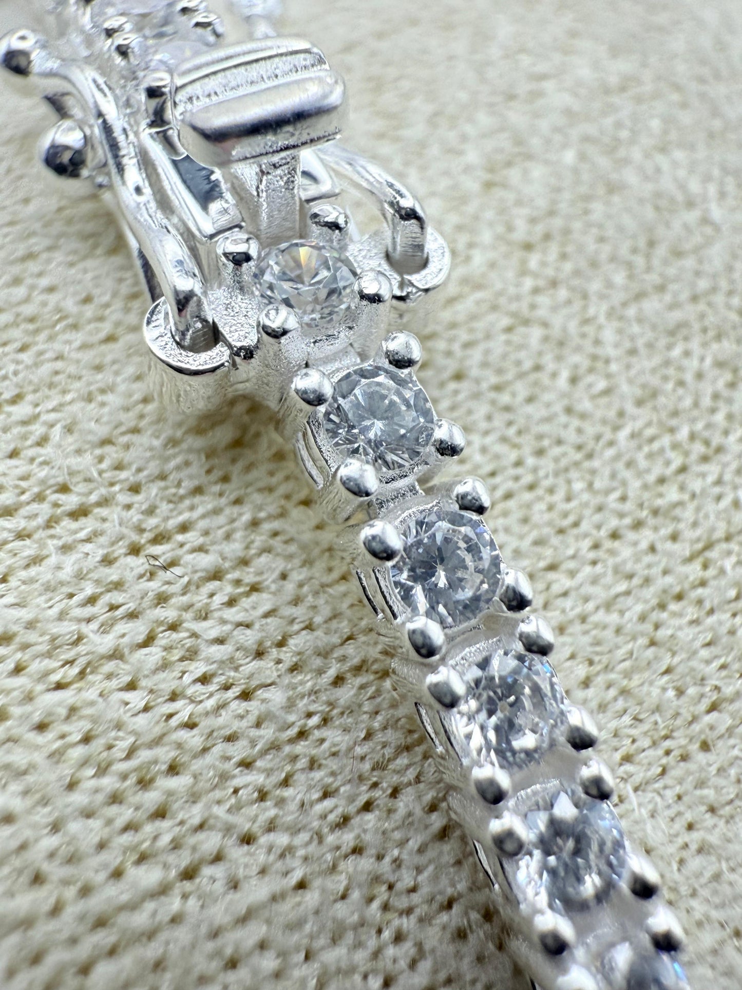 Tennis Bracelet 19cm 3mm Sterling Silver 925