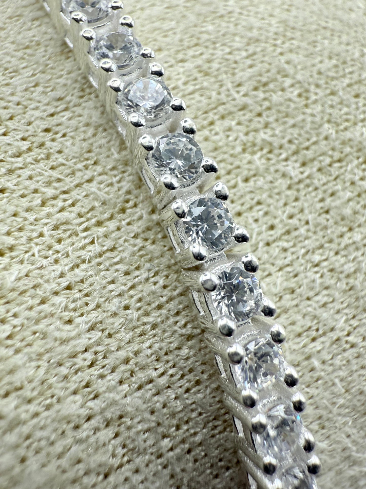 Tennis Bracelet 19cm 3mm Sterling Silver 925