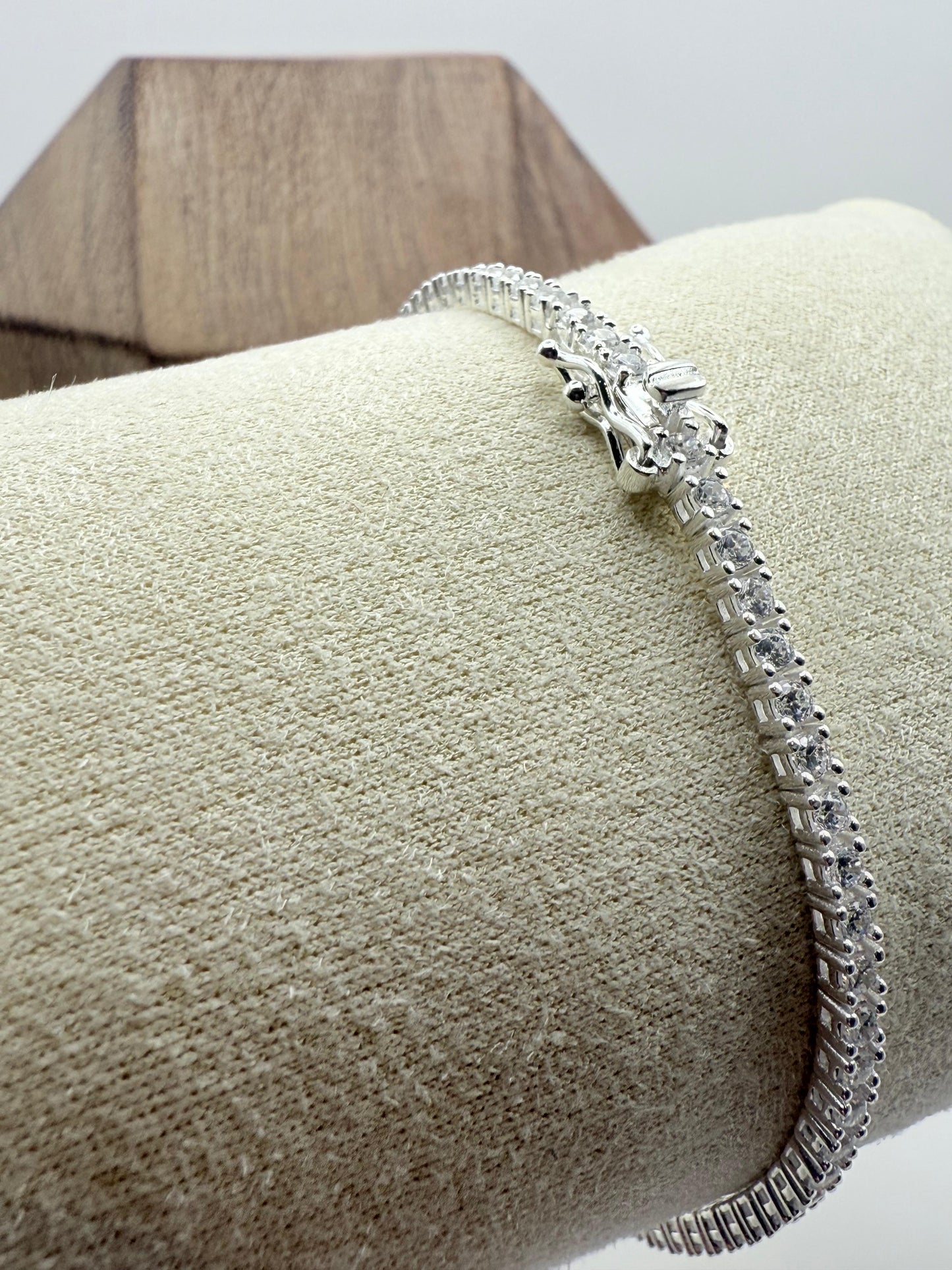 Tennis Bracelet 19cm 3mm Sterling Silver 925