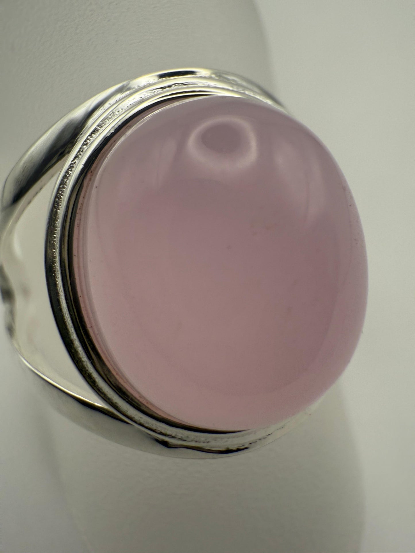 Rose Quartz Ring Sterling Silver 925