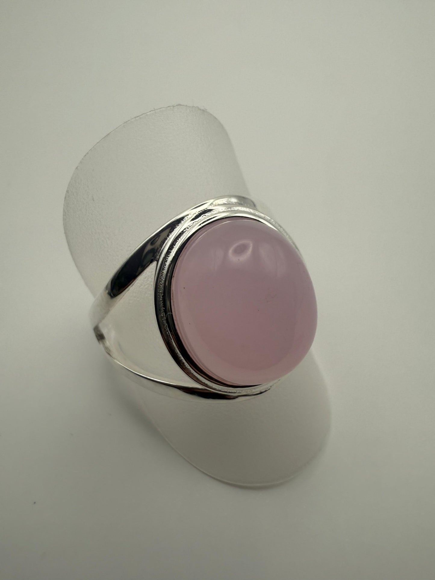 Rose Quartz Ring Sterling Silver 925