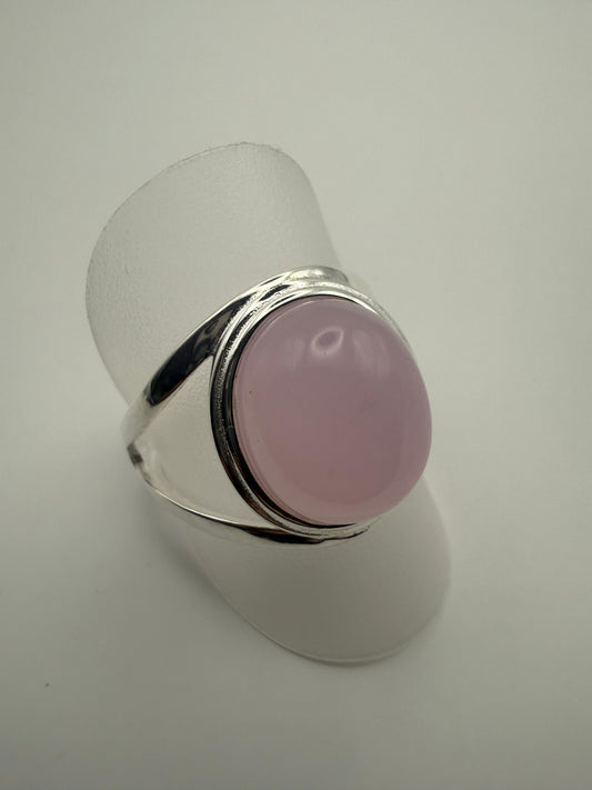 Rose Quartz Ring Sterling Silver 925