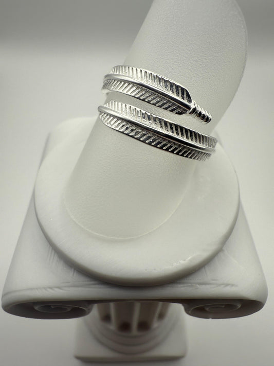 Feather Ring Sterling Silver 925