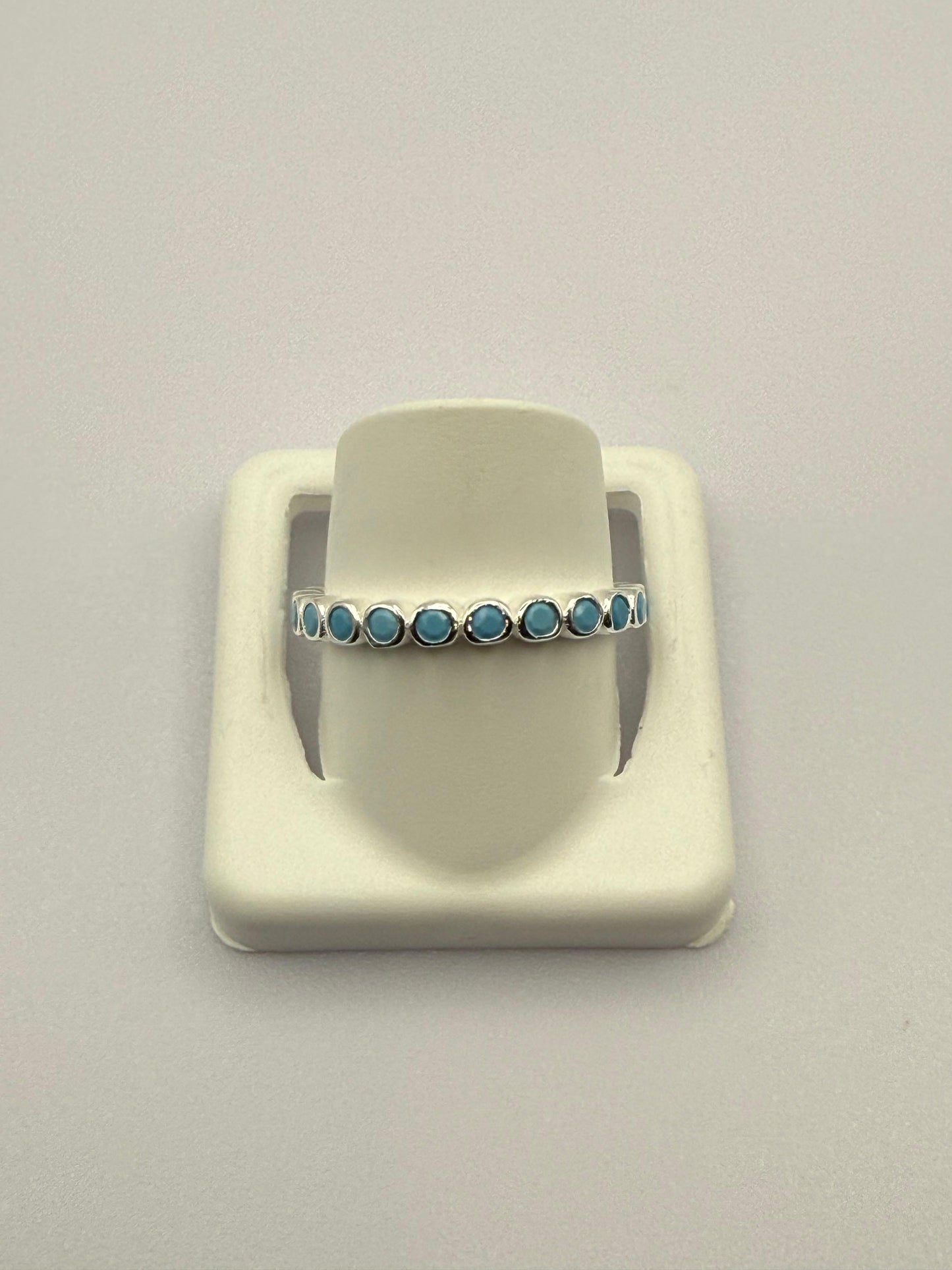 Kardashian Silver and Turquoise Ring Sterling Silver 925