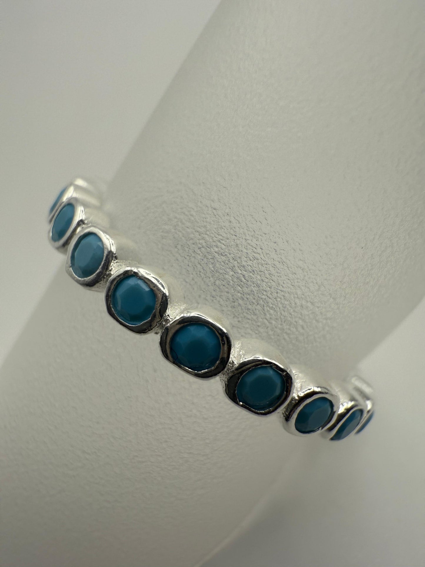 Kardashian Silver and Turquoise Ring Sterling Silver 925