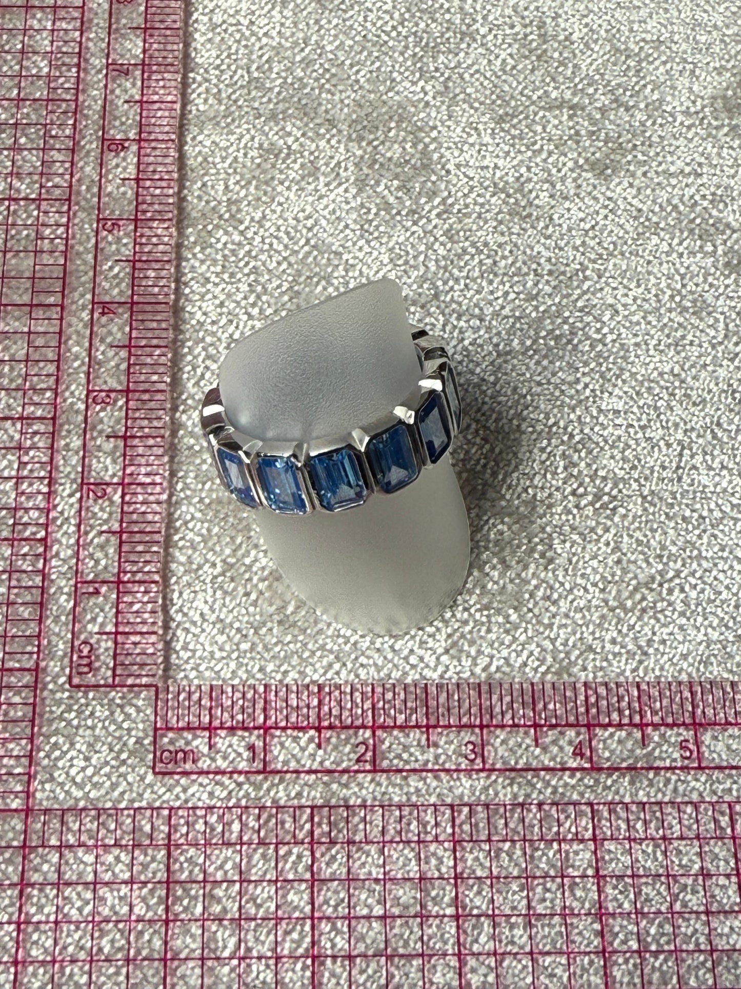 Octagon Kardashian C/Z Ring Sterling Silver 925